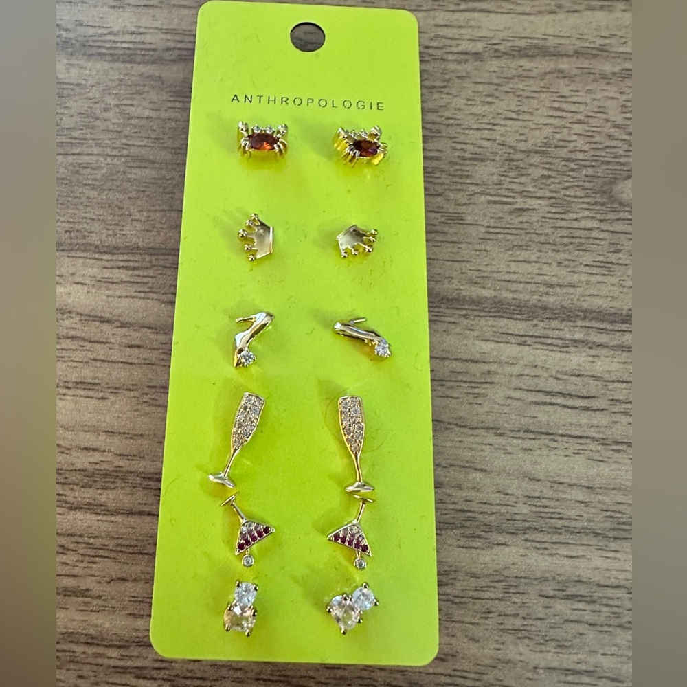 New, Anthropologie Stud Earrings- Super Cute! MSRP $68